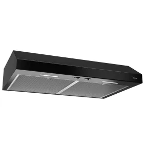 Broan Nutone BCSEK130BL 30" Convertible Under-Cabinet Range Hood, 250 CFM, Black