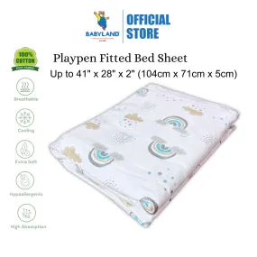 Bumble Bee Playpen Fitted Sheet (Knit Fabric) (41"x28"x2")