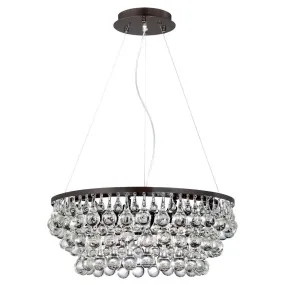 Canto 25 in. 8 Lights Chandelier Bronze finish