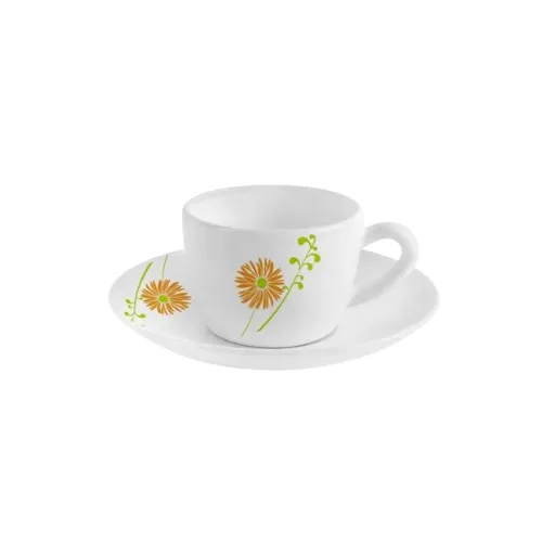 Cello Queen  Cup & Saucer Set, 6 Pcs