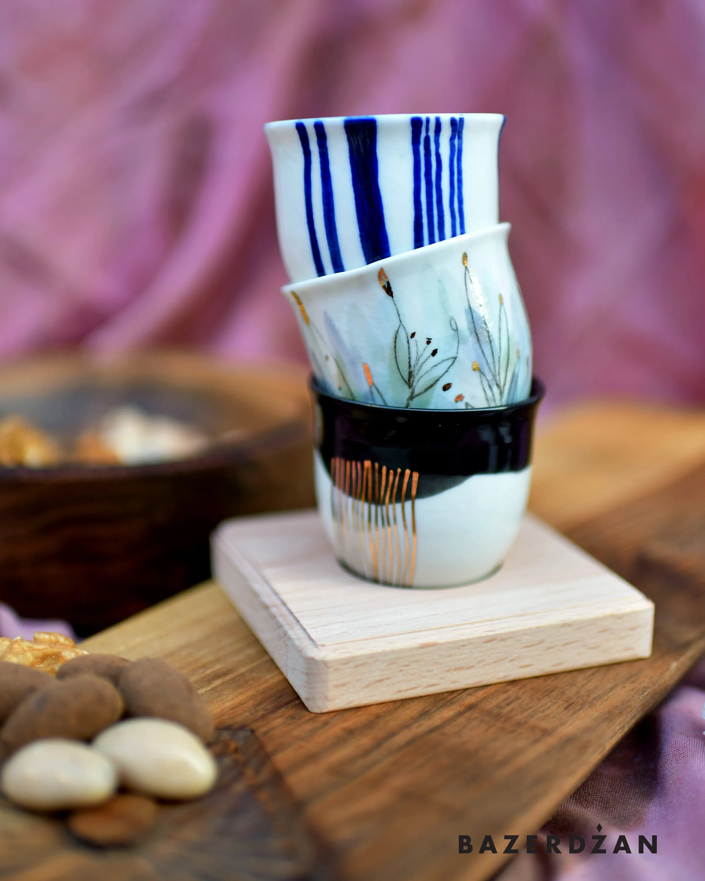 Ceramic Hand Painted Fildzan Cup Single