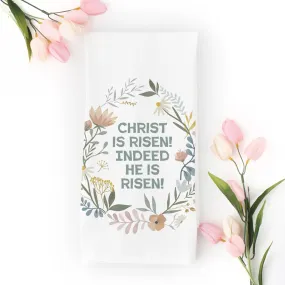 Christ is Risen! Pascha Tea Towel | WS