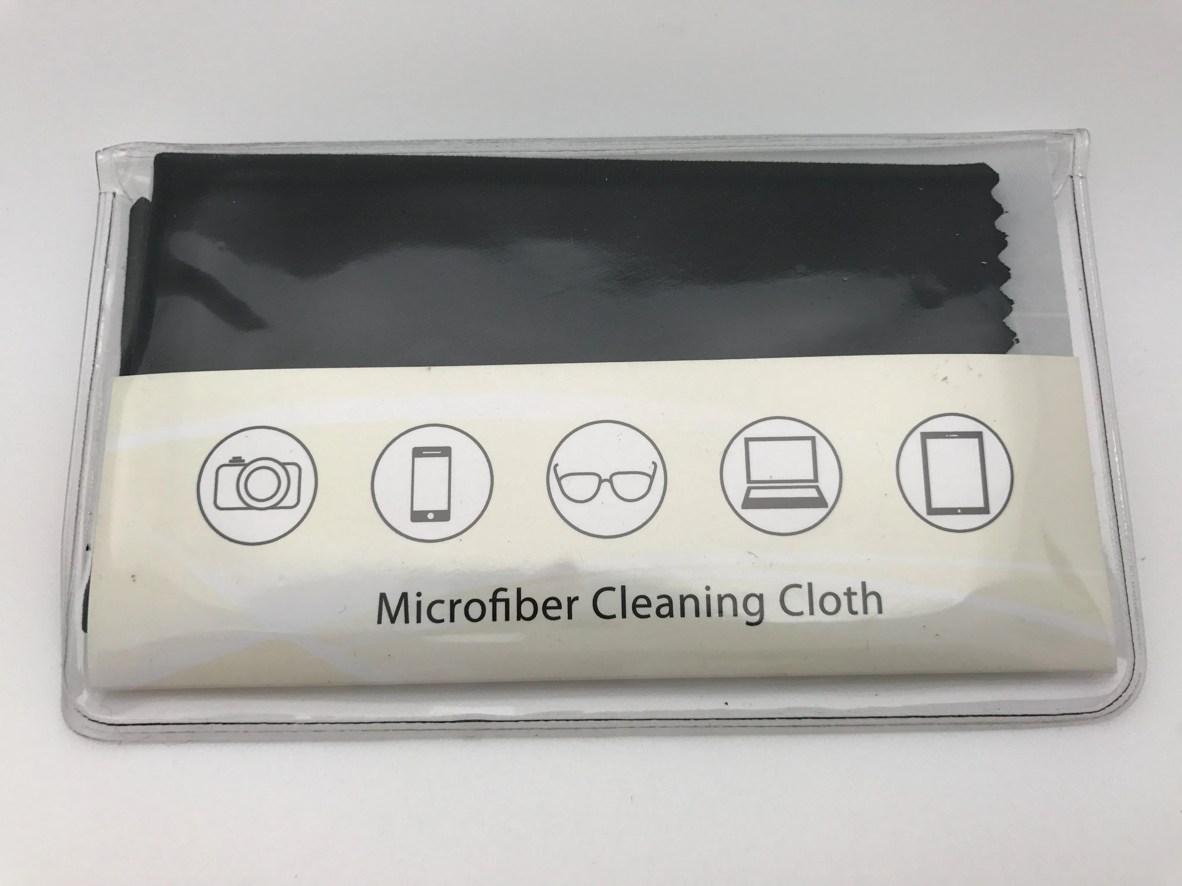 Clear View Microfiber Cleaning Cloth In Black