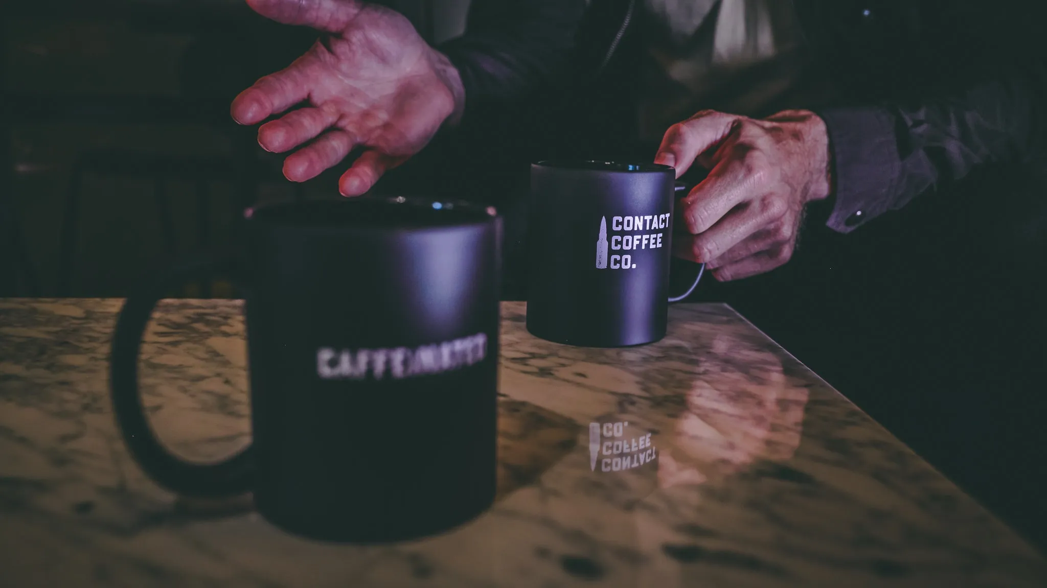 Contact Coffee Co Mug - Alpha