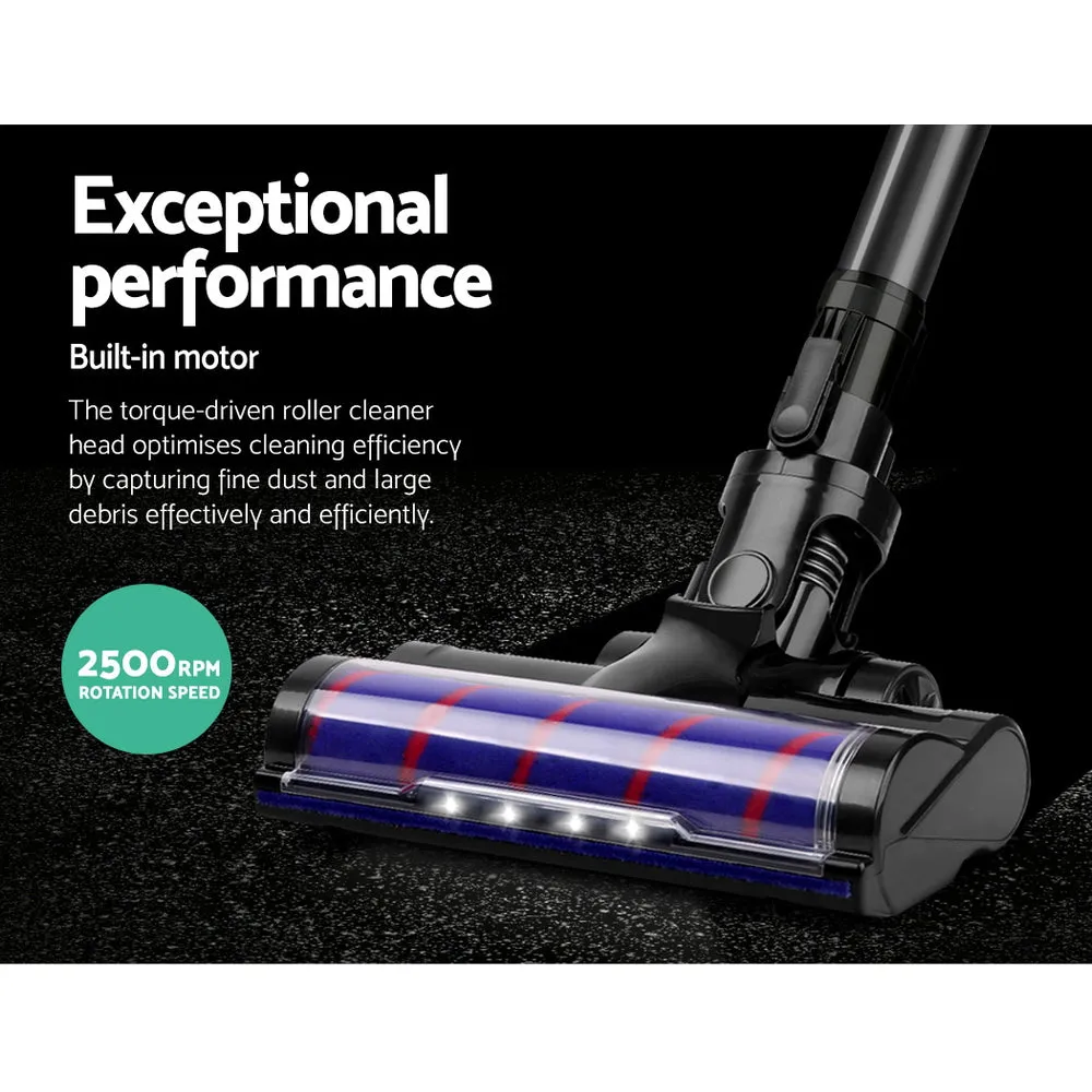 Cordless Handstick Vacuum Cleaner Head with LED Light - Devanti