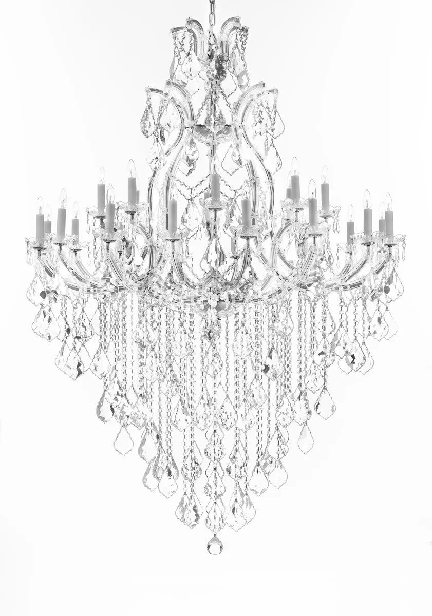 Crystal Chandelier Lighting Chandeliers H65" XW46" Great for the Foyer, Entry Way, Living Room, Family Room and More - A83-B12/CS/52/2MT/24 1