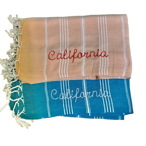 Custom Embroidery-Turkish Towels