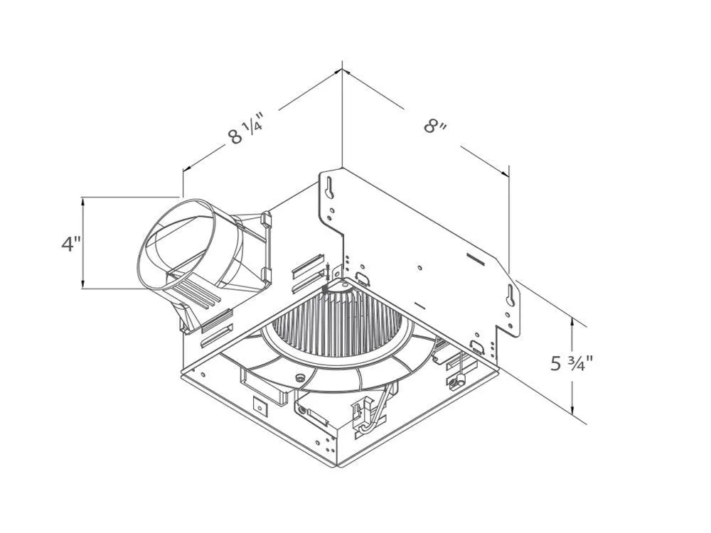 Delta BreezGreenBuilder 100 CFM Bathroom Exhaust Fan