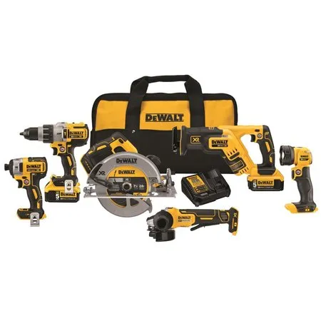 DeWalt DCK695P2 20V MAX XR Li-Ion 6-Tool Combo Kit