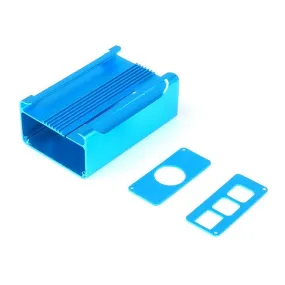 [Discontinued] SainSmart NEW High Quality Aluminum Alloy Protective Case for Raspberry Pi Model RPi B  & RPi 2(Blue)