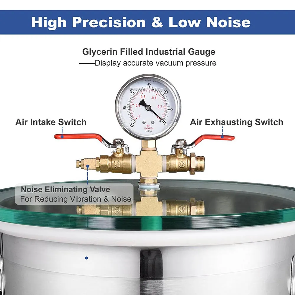 DIY 5-Gal Vacuum Degassing Chamber Stainless Steel