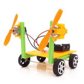 DIY Twin-Screw Aerodynamic Car – STEM Toy Model