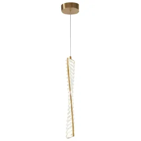 Efell Brushed Gold 10 Watt Pendant