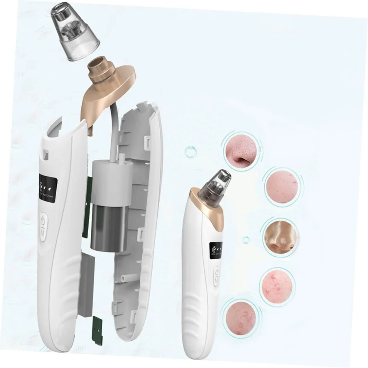 Electric Blackhead Remover Vacuum | Face Vacuum Pore Cleanser-5 Suction Probes