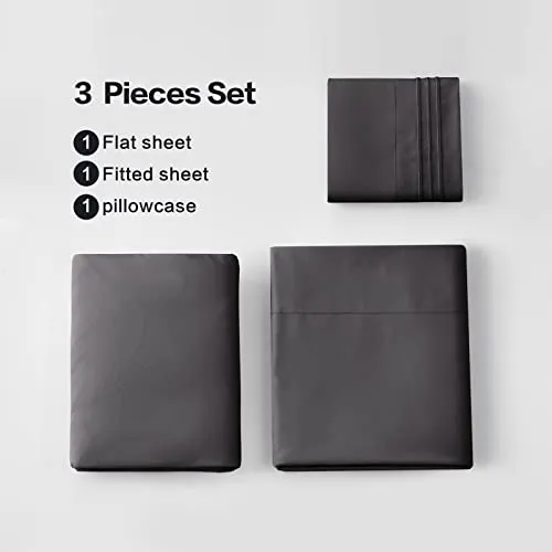 EMONIA Double Bed Sheets Set 4 Piece Full Bed Sheet