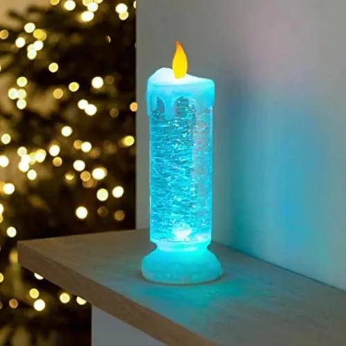 Enakshi 10 Inch Flickering Flameless Pillar LED Candle Light