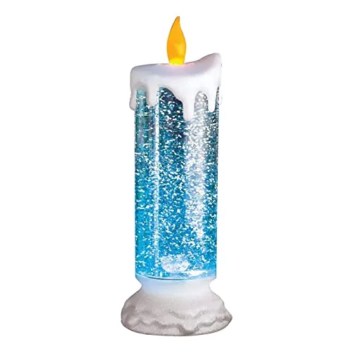 Enakshi 10 Inch Flickering Flameless Pillar LED Candle Light