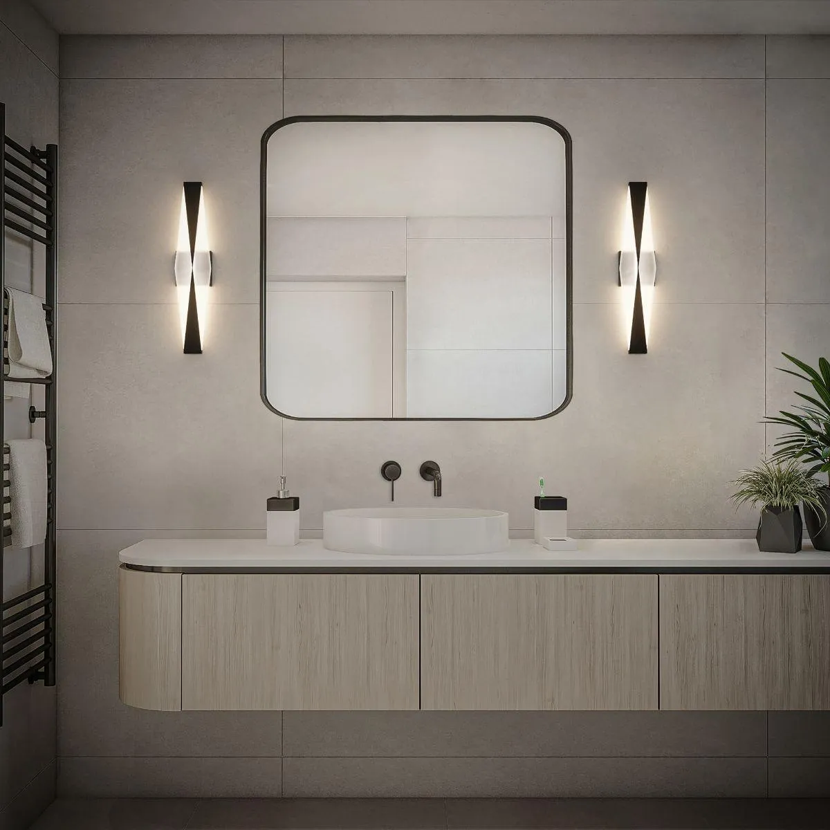 Enigmatic 24 in. LED Bath Bar 3500K Black finish