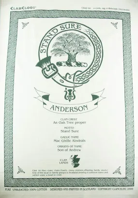 Farquharson Clan Tea Towel