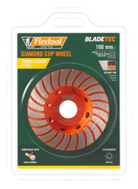 Flextool BladeTec Diamond Cup Wheel - Turbo (Fine 100 mm 4")