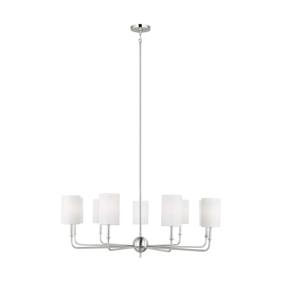 Foxdale 9 Lights LED Chandelier Brushed Nickel finish