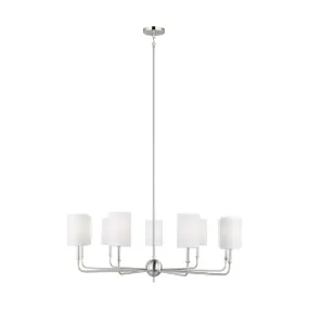 Foxdale 9 Lights LED Chandelier Brushed Nickel finish