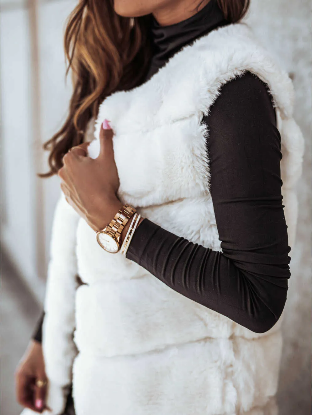 Fur Vest-Jacket