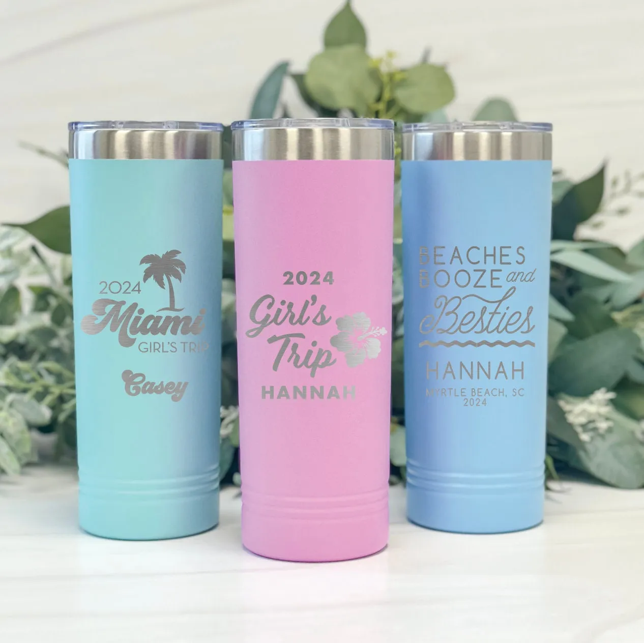 Girl's Trip Travel Skinny Tumbler