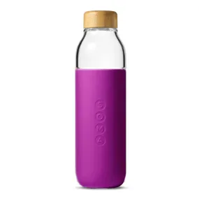 Glass Water Bottle (Purple)