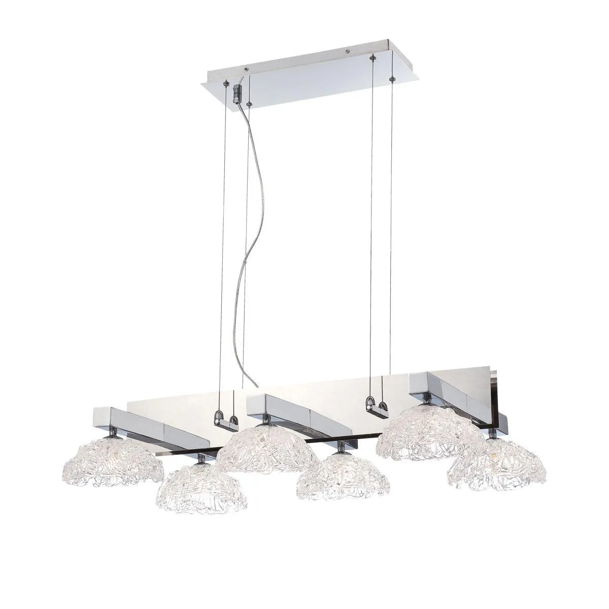 Gloria 6 Lights Chandelier Chrome finish