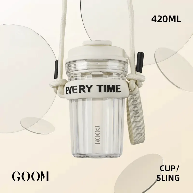 GOOM Star Ring Straw Water Cup 420ml