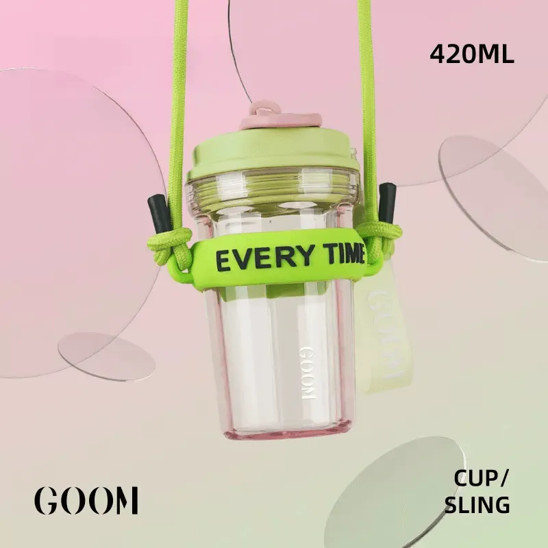 GOOM Star Ring Straw Water Cup 420ml