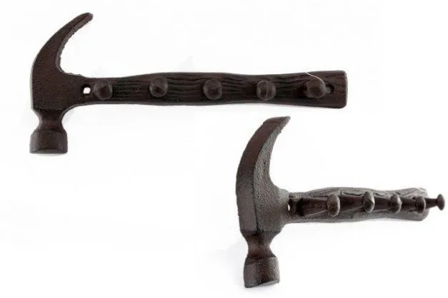 Hammer Wall Hooks 25cm