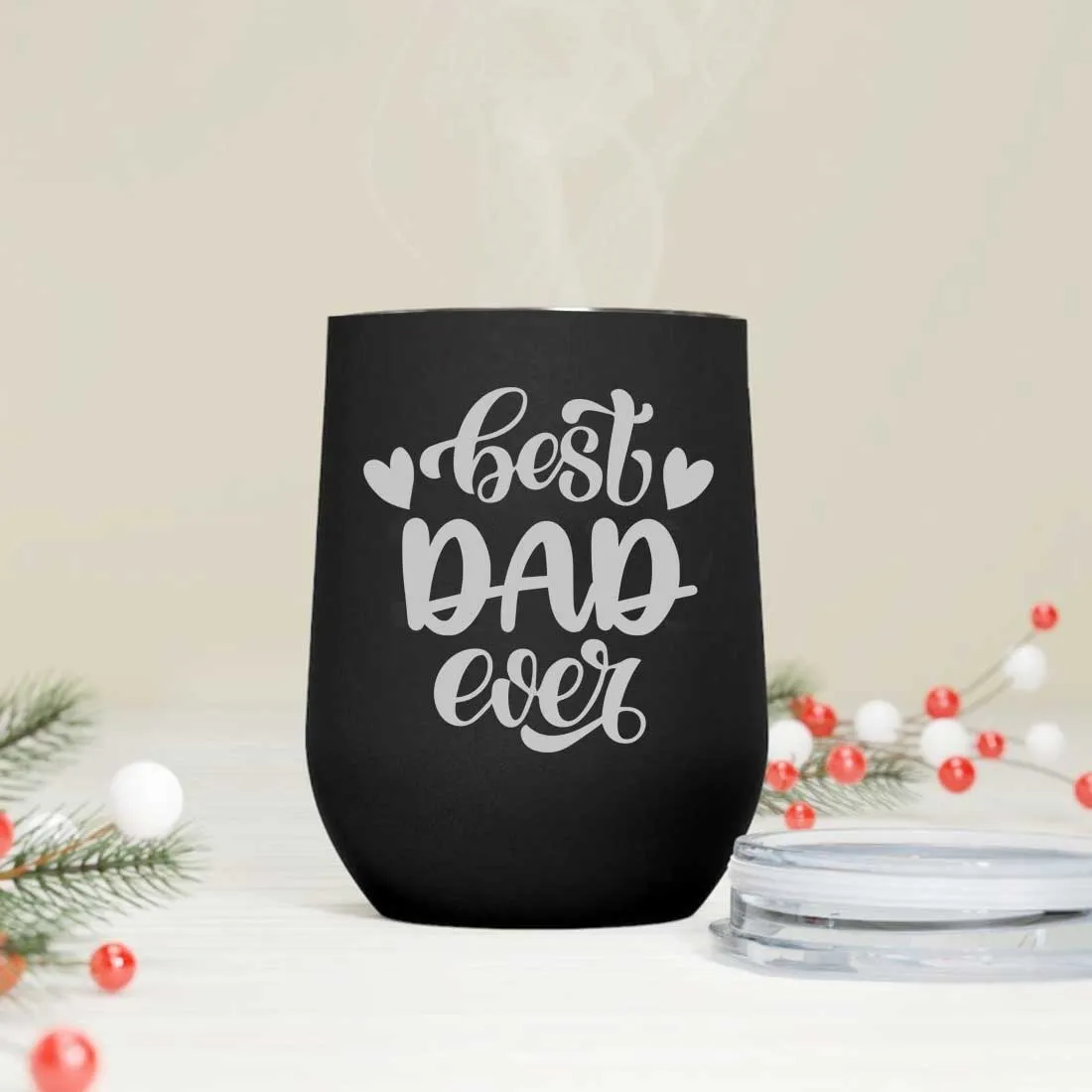 Happy Fathers Day Gifts Travel Coffee Mug Tumbler With Lid - Best Dad Ever