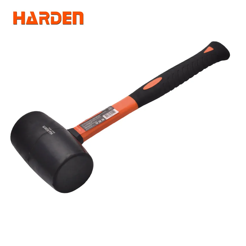 Harden Rubber Mallet with  Firbregalss Handle 225g