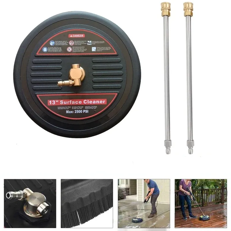 High Pressure Cleaner Round Flat Surface - Power Washer Multi-Surface Cleaner