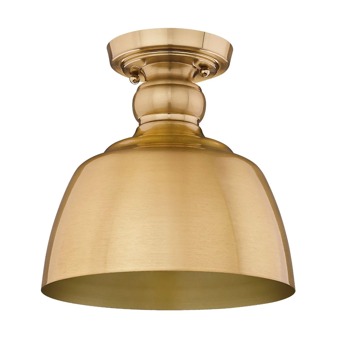 Holmes 9 in. Semi flush Mount Light Gold Finish