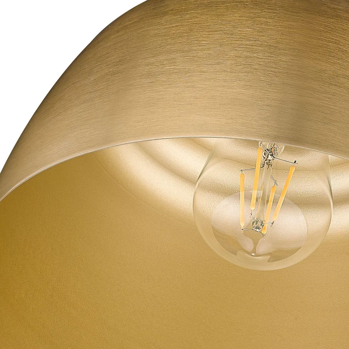 Holmes 9 in. Semi flush Mount Light Gold Finish