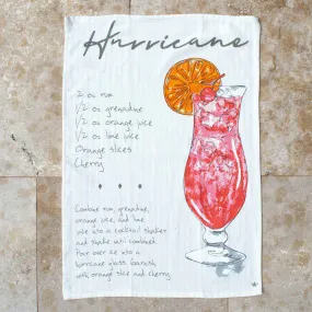 Hurricane Recipe Bar Towel