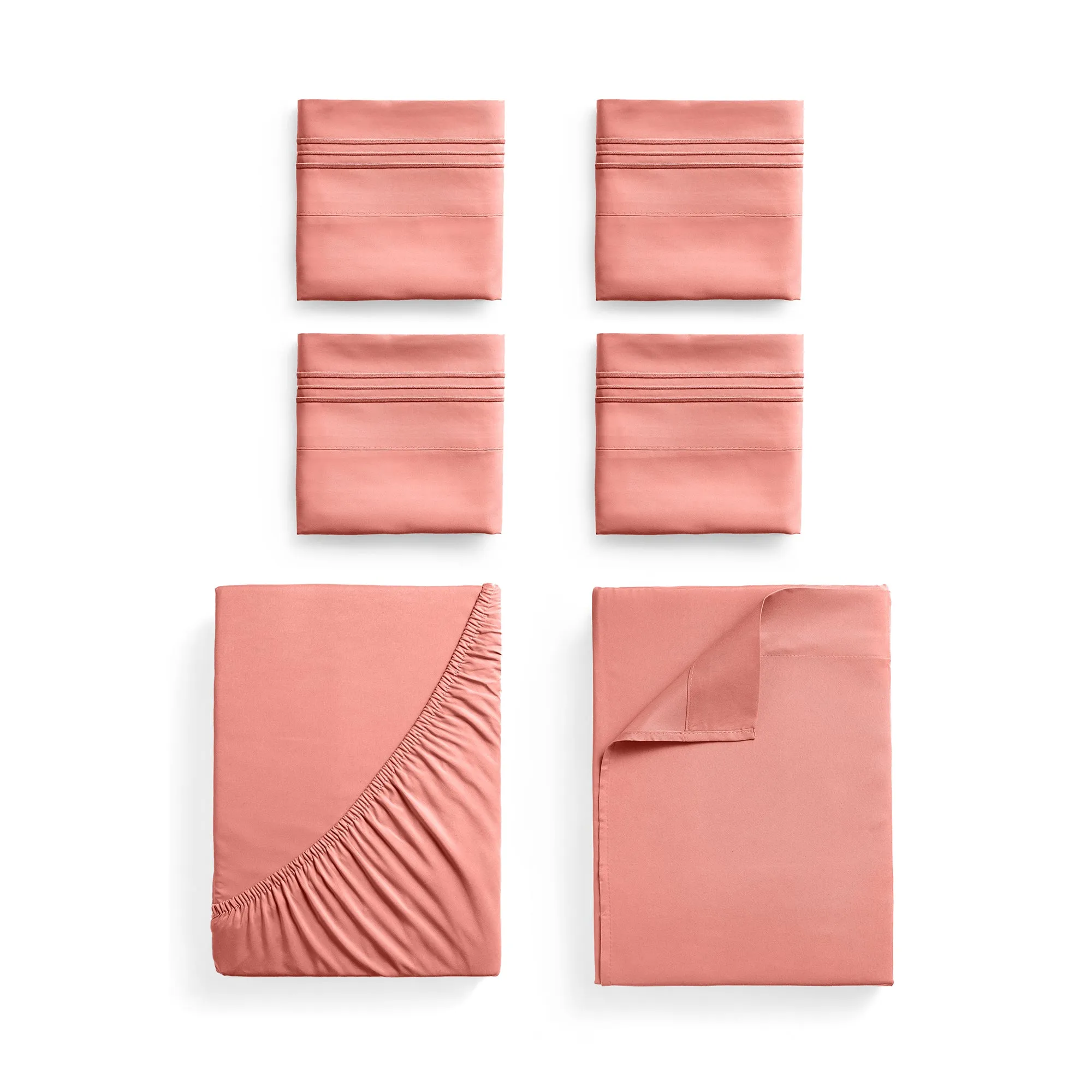 Iconic 6-Piece Microfiber Sheet Set (Light Colors)