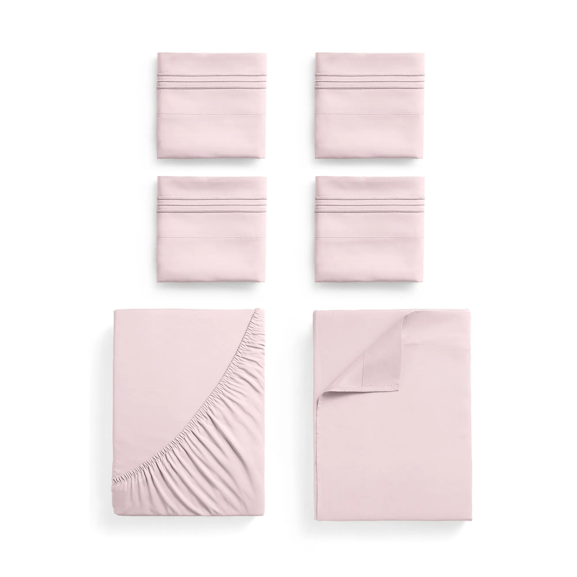 Iconic 6-Piece Microfiber Sheet Set (Light Colors)