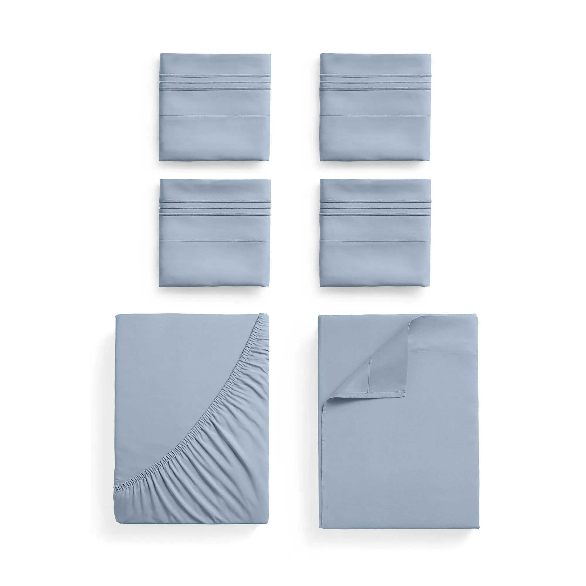 Iconic 6-Piece Microfiber Sheet Set (Light Colors)