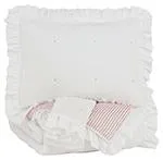 Jenalyn White/Light Pink Full Comforter Set