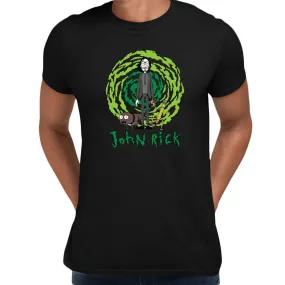 John Vick as a Rick t-shirt Rick and Morty Fan Gift John Vick Movie Lover