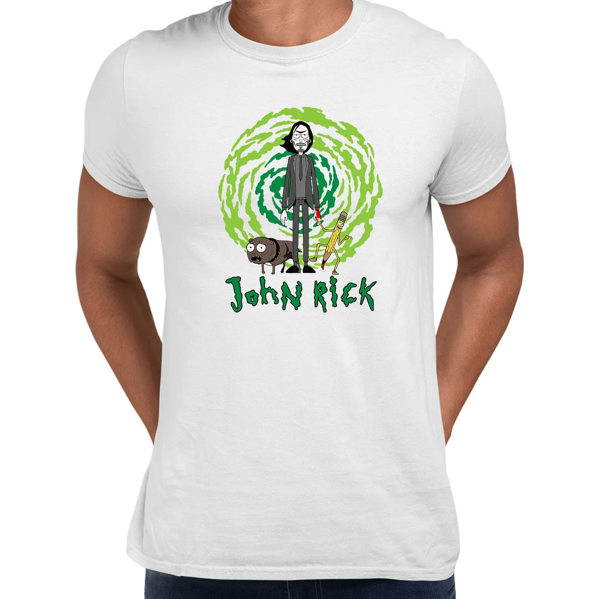 John Vick as a Rick t-shirt Rick and Morty Fan Gift John Vick Movie Lover