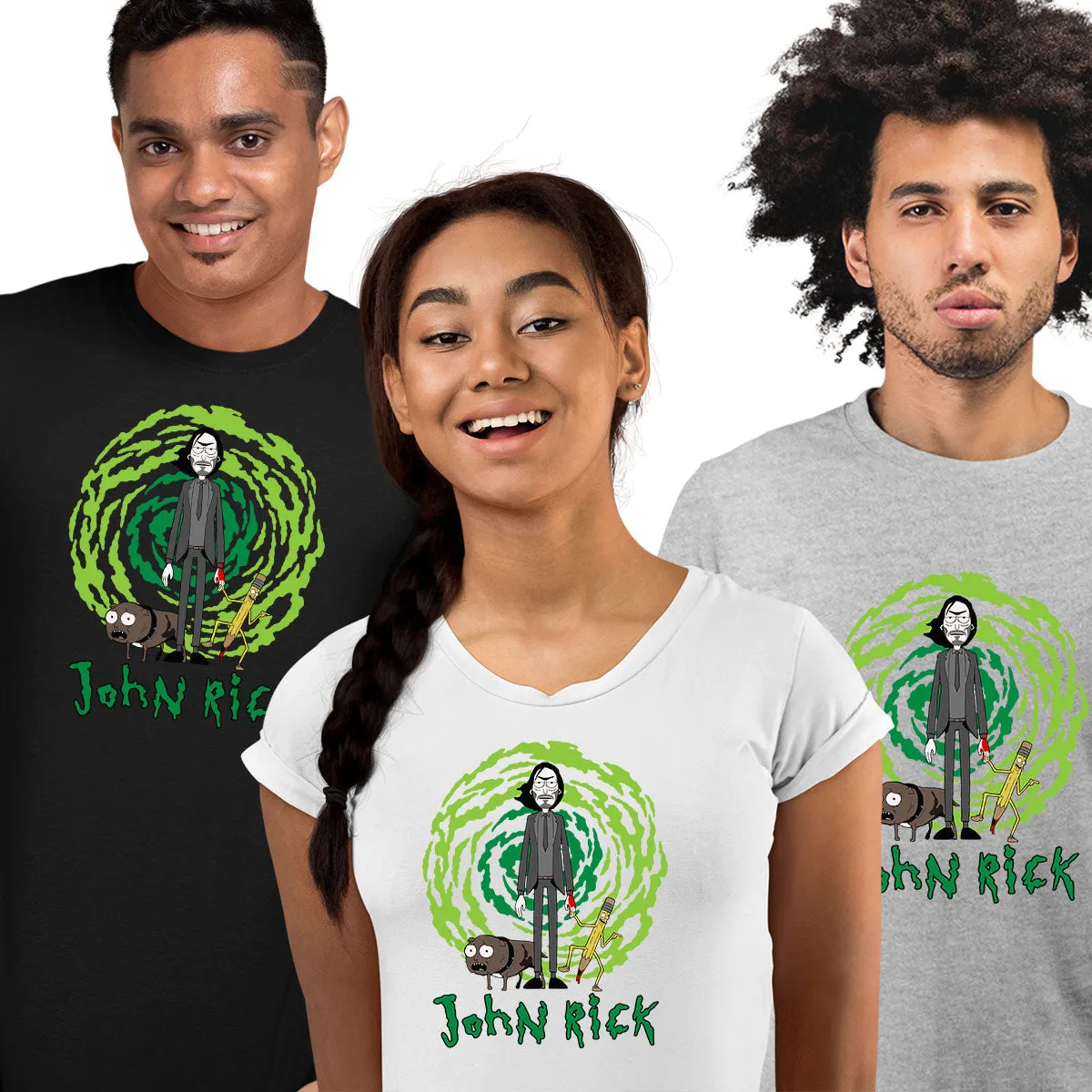 John Vick as a Rick t-shirt Rick and Morty Fan Gift John Vick Movie Lover