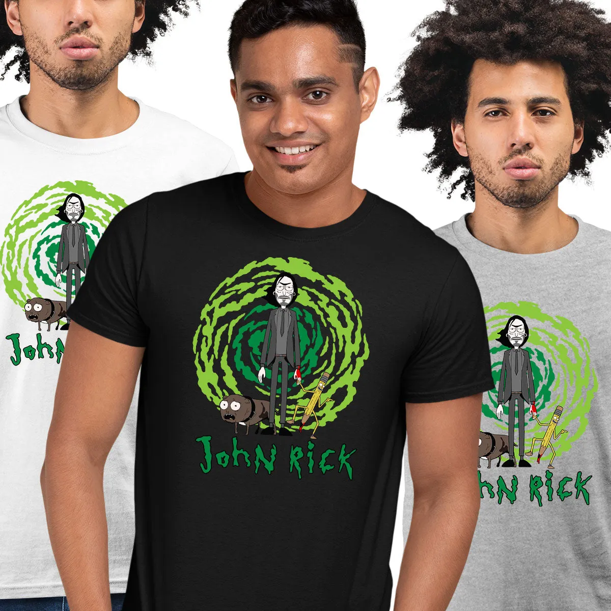 John Vick as a Rick t-shirt Rick and Morty Fan Gift John Vick Movie Lover