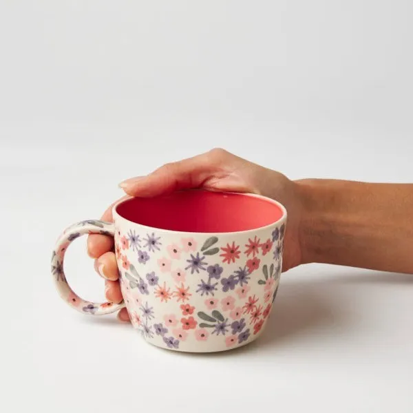 Jones & Co: Ditsy Raspberry Mug