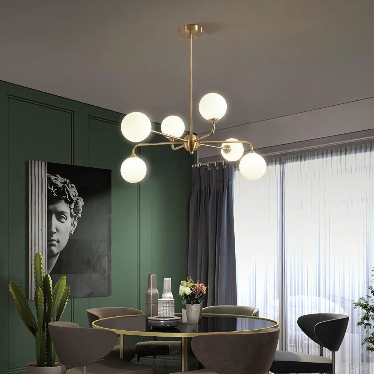 KATO / Brass Chandelier