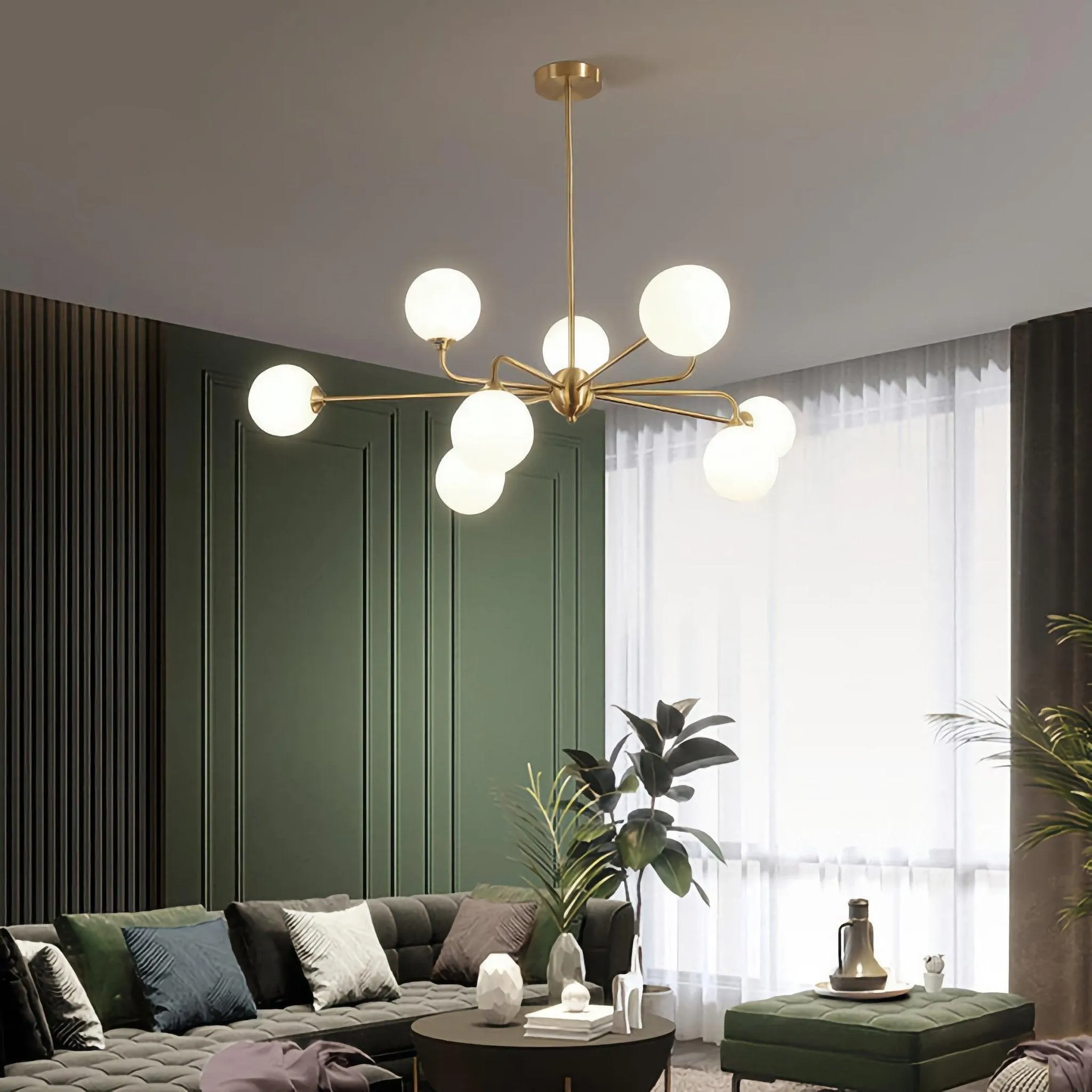 KATO / Brass Chandelier